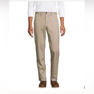 Lands' End Flannel Lined Men's 31 x‎ 31 Traditional Fit Khaki Pants EUC